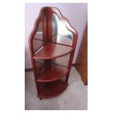 Mirrored Corner Shelf 18x11x41.5"