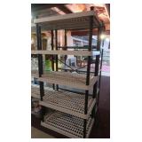 Plastic Shelf Unit 35.25x23x71"H