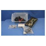Misc Lot-Battery Clips,Elec Cords&more