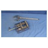 Craftsman Adj. Wrench 18",irwin 4" Cast Iron