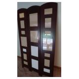 Wooden Room Divider 35.25x59.5" w/18 Photo
