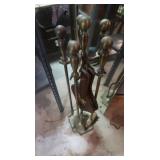 Brass Fireplace Set