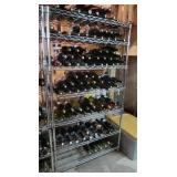 Metal Wine Rack Shelf Unit 35.5x13.75x64"H