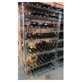 Metal Wine Rack Shelf Unit 35.5x13.75x64"H