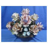 Lg Capodimonte Porcelain Flower Arrangement