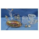 Indiana Glass Carnival Candy Dish in Iridescent