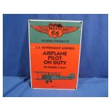Phillips 66 Boeing 40 Porcelain Coated Steel Sgin