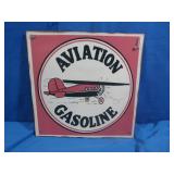 Aviation Gasoline Metal Sign