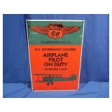 Phillips 66 Boeing 40 Porcelain Coated Steel Sgin