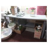Metal Frame,Wood Top Table 72x36"