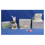 Variety of "Snowbunny" Easter Decorations
