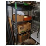 Metal Shelf Unit 29.5x11.5x58.5"H,no contents