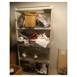 Plastic Shelf Unit 35.5x17.5x71"H,no contents