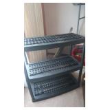 Plastic Shelving Unit-35.5x17x37"H