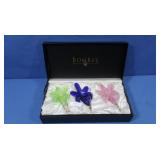 Bombay Murano Glass Floral Wine Bottle Stoppers