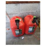 2 Plastic Gas Cans(5 gal),*1 Partially Full