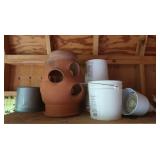 SmallBuckets,2 Outdoor lights,Garden Planter