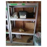 Shelving Unit w/Contents incl.4 small Cart Tires
