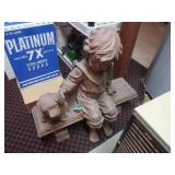 Boy&Puppy Cement Garden Statue