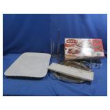 Brownie Pan Set-NIB,Ceramic&Metal Trays&more