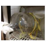 Lg Glass Jug w/Harness Strap