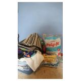 Fabric Pieces/Scraps,Quilt Batting&Poly-Fil Fiber