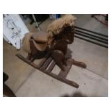 Wooden Rocking Horse 35.25x12x29"H