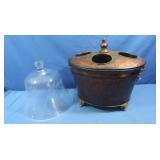 Copper Wine Chiller 16x12x16"H&Lg Glass Display