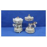 Vintage Carousel Music Boxes