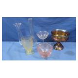 Vintage Indiana Glass Kings Crown Compote