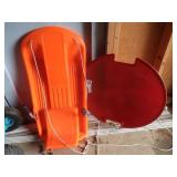 2 Plastic Sled-*Like new*