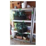 Metal 4 Shelf Unit-No Contents