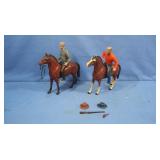 Vintage Hartland Plastics Western Figures&Horses