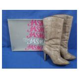 Jasmin Snakeskin Print Books, Size 6.5B