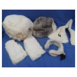 Adolfo Fur Hat,Fur Hand Warmer,Fur