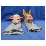 Vintage Shari Lewis Hand Puppets-"Lamb