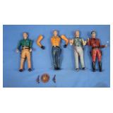 Vintage Hartland Plastics Western Action Figures