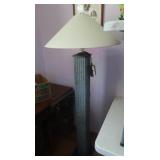 Vintage Stucco Pillar Base Floor Lamp,60"H