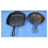 Lodge Cast Iron Square Skillet&Cast Iron Skillet