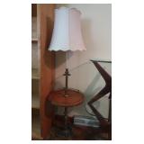 Vintage Stiffel Candlestick Floor Lamp w/Wood