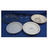 Ceramic&Glass Pie Pans,some Pyrex