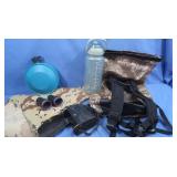 Geckobrands Camo Backpack,Plastic Canteen&Water