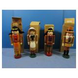 4-10" Nutcrackers*Like New*,Native American