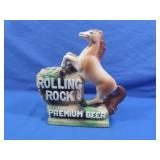Vintage Rolling Rock Premium Beer Chalkware