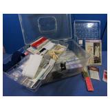 Sewing Kit w/MIsc Sewing Items 13x9x8"
