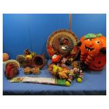 Thanksgiving Decor-18" Turkey Wreath,Turkey Snack