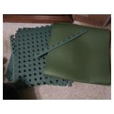 Yoga Mat 70x24"&4 Puzzle Floor Mats,approx 2