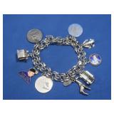 Sterling Charm Bracelet&Charms(charms not all