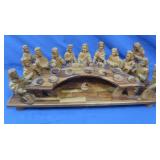 Olive Wood Last Supper Carving
