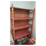 Wooden Shelf Unit 36x14x61.5",some shelves warped